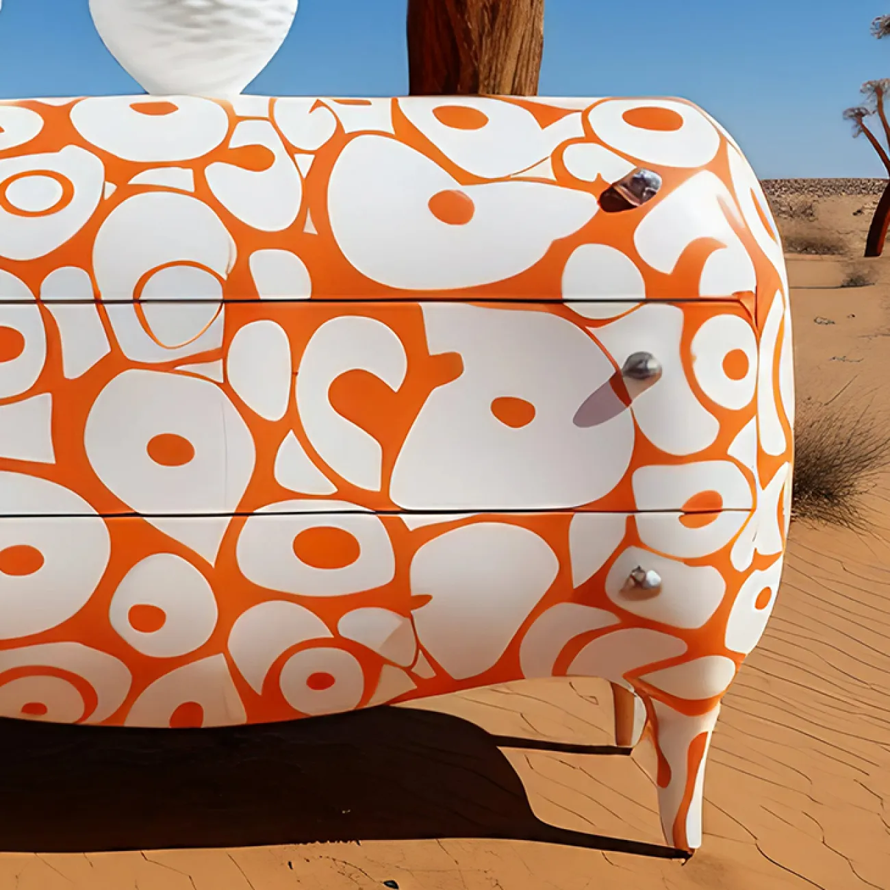 Яркий креативный комод Love Creation от MIVICA из дерева KD38531-32