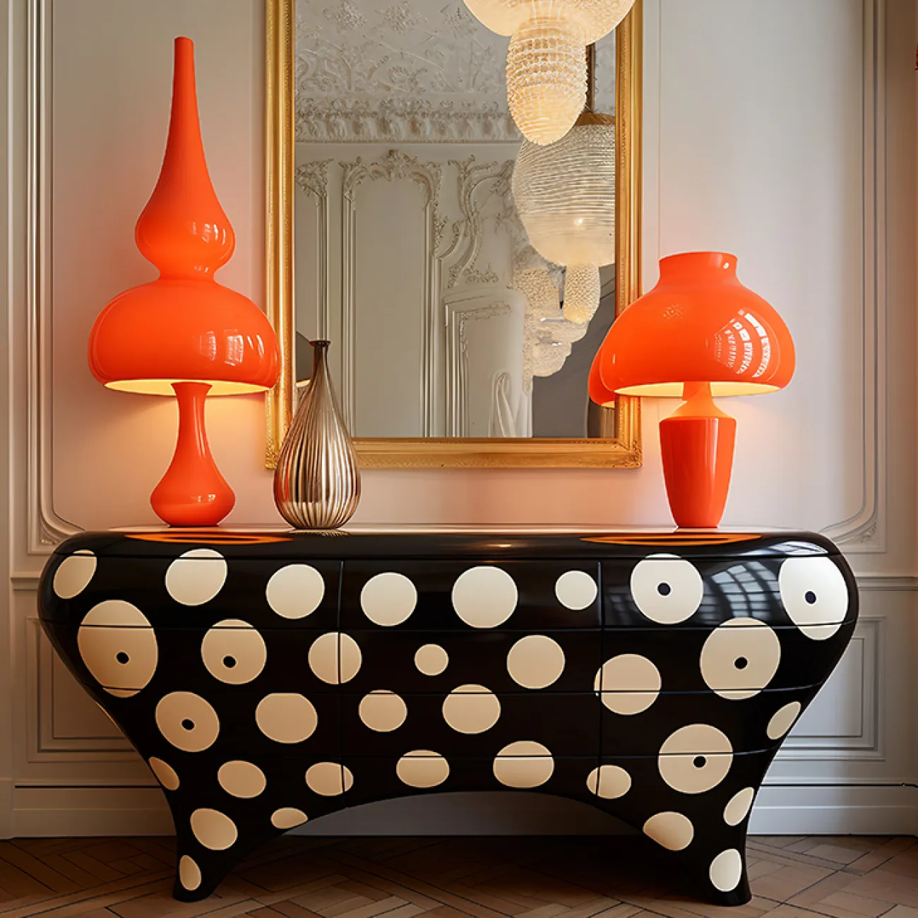 Яркий креативный комод Love Creation от MIVICA из дерева KD38533-32