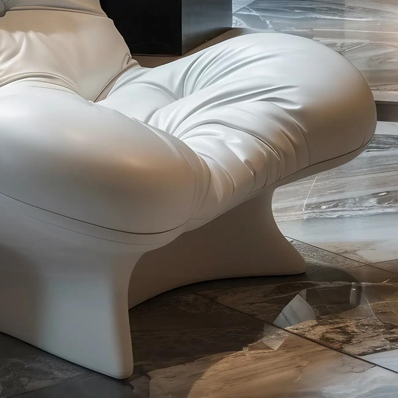 Элегантное кожаное кресло Love Creation от MIVICA оригинальной формы KR38534-32