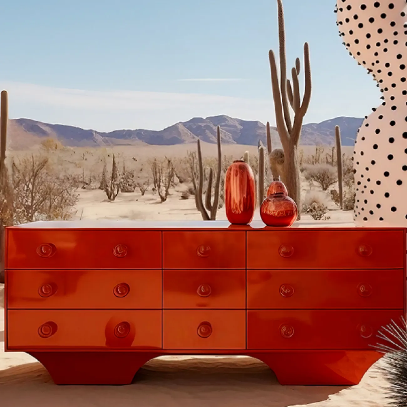 Яркий дизайнерский комод Love Creation от MIVICA из дерева KD38542-32