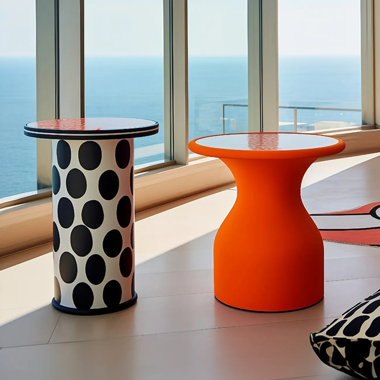 Яркий журнальный столик Love Creation от MIVICA из дерева JS38546-32