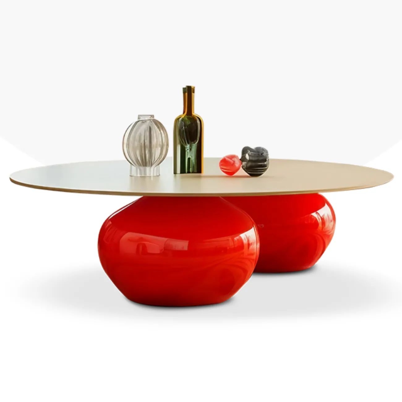 Яркий журнальный столик Love Creation от MIVICA из дерева JS38550-32