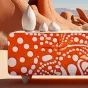 Яркая дизайнерская тумба под телевизор Love Creation от MIVICA из дерева с ручной росписью TB38554-32