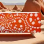 Яркая дизайнерская тумба под телевизор Love Creation от MIVICA из дерева с ручной росписью TB38554-32