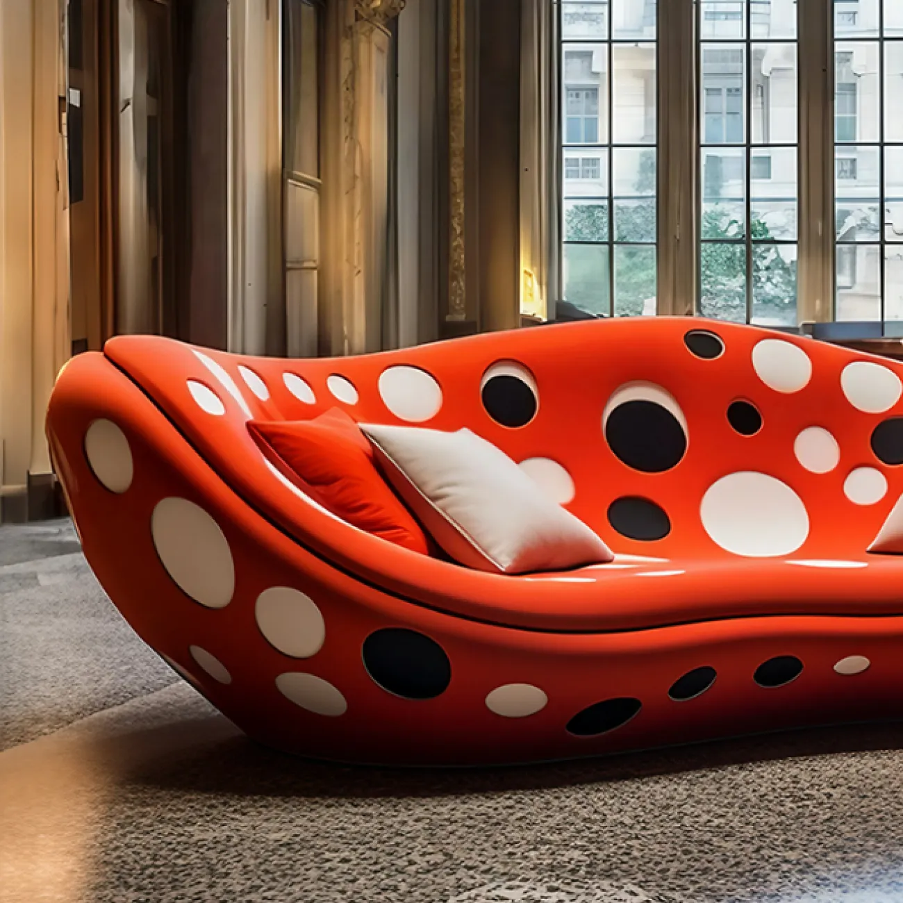 Дизайнерский диван Love Creation от MIVICA из пластика ASA и искусственной кожи DV38558-32