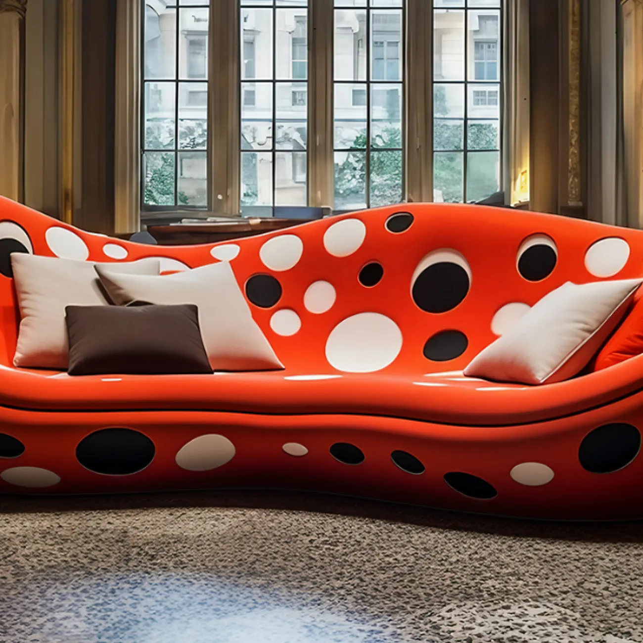 Дизайнерский диван Love Creation от MIVICA из пластика ASA и искусственной кожи DV38558-32