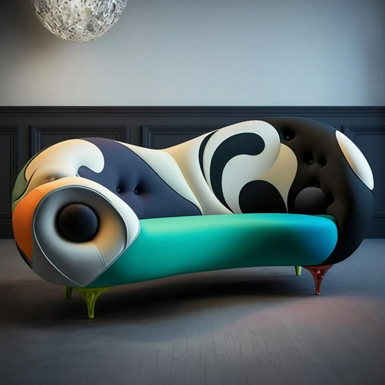 Дизайнерский диван Love Creation от MIVICA из сосны и искусственной кожи DV38559-32