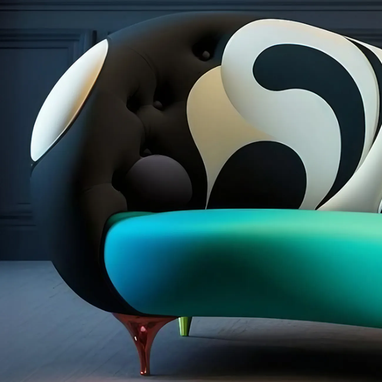 Дизайнерский диван Love Creation от MIVICA из сосны и искусственной кожи DV38559-32