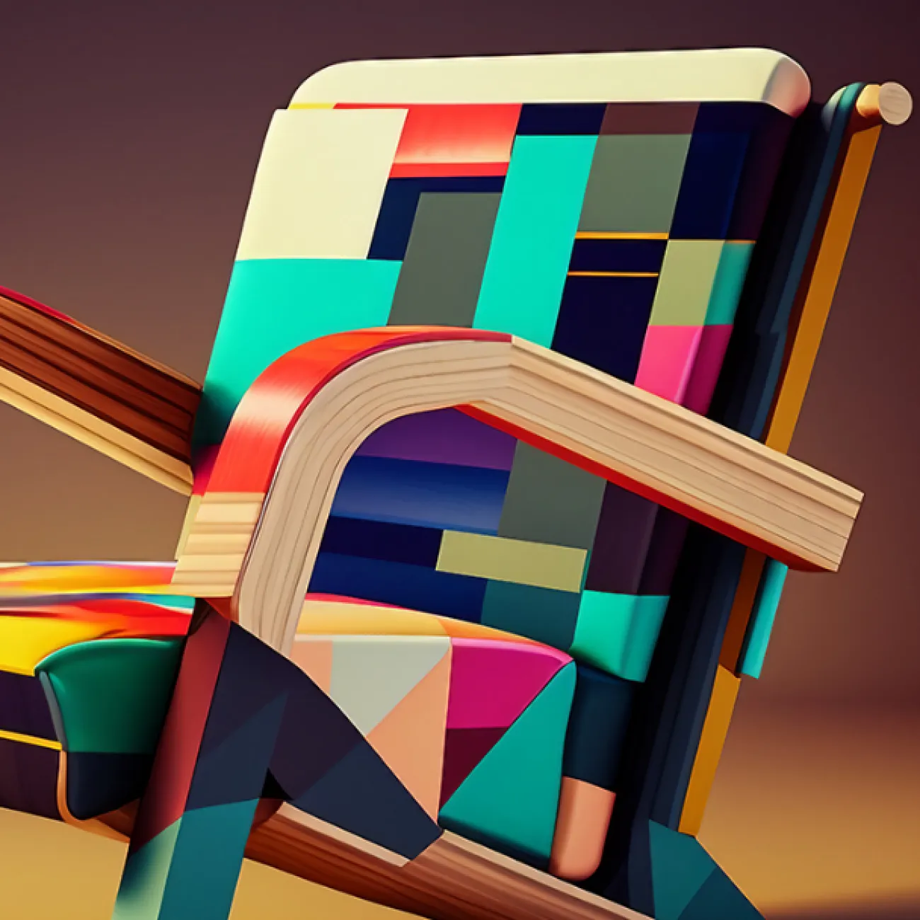 Дизайнерское кресло Love Creation от MIVICA из дерева и натуральной кожи KR38560-32