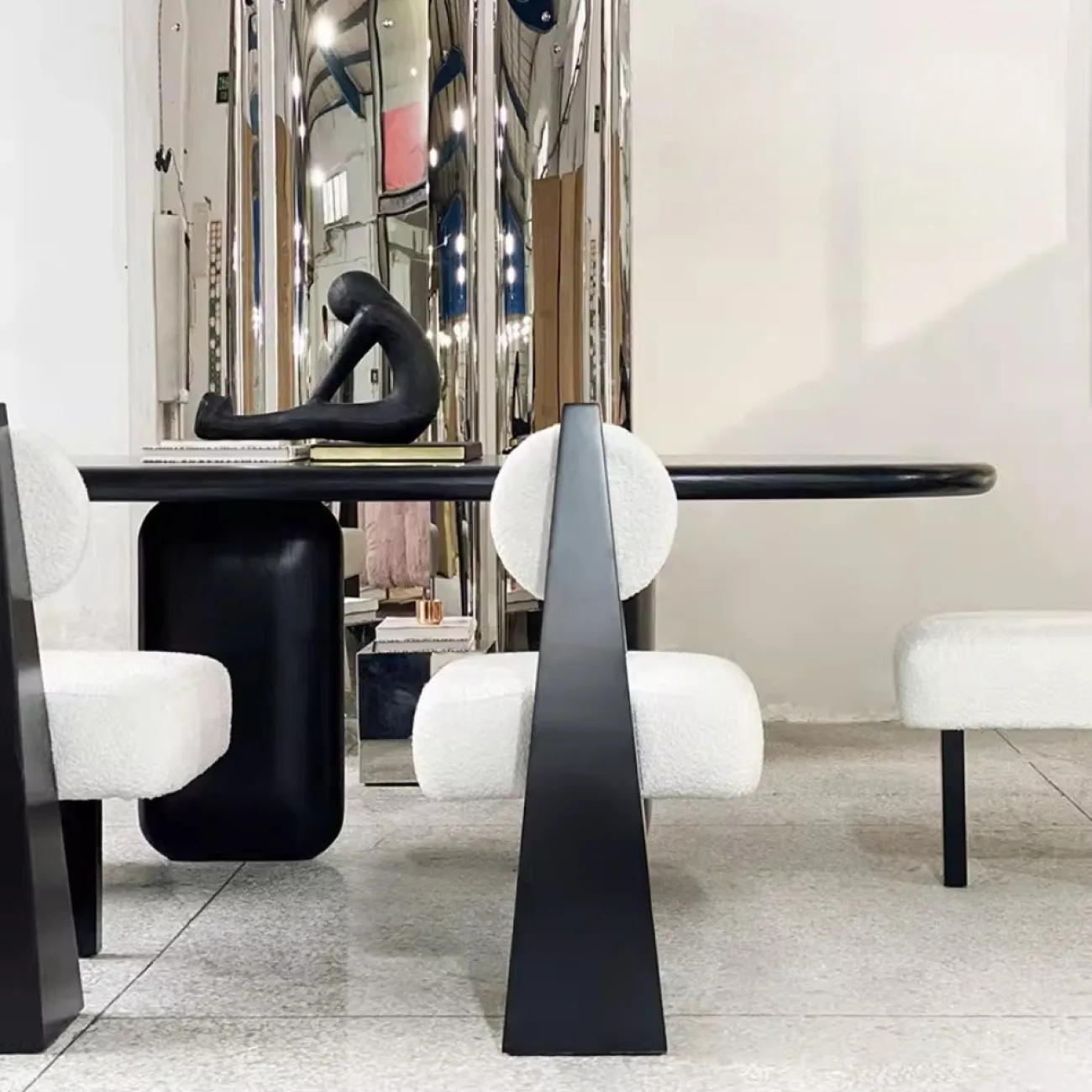 Дизайнерский Метеоритный Обеденный Стол Yanshe от LaLume