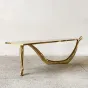 Дизайнерский Кофейный Латунный Столик Yanshe от LaLume