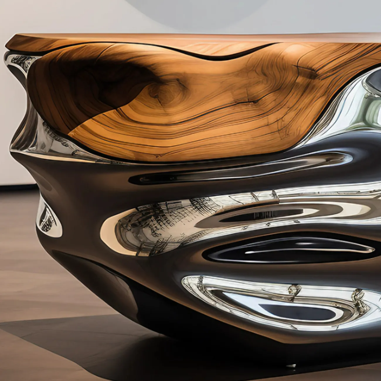 Роскошный буфет Love Creation от MIVICA из чёрного дерева и металла BF38575-32