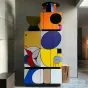 Дизайнерский шкаф Love Creation от MIVICA из дерева с ручной росписью SH38583-32