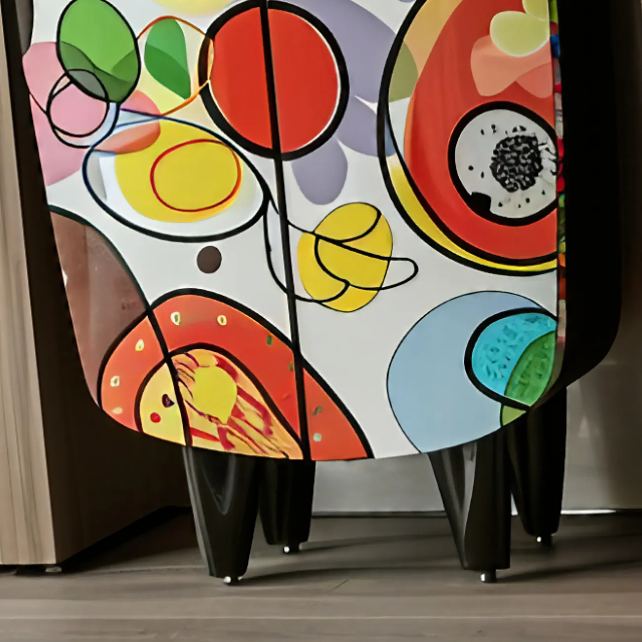  Шкаф в стиле поп-арт Love Creation от MIVICA из дерева с ручной росписью SH38586-32