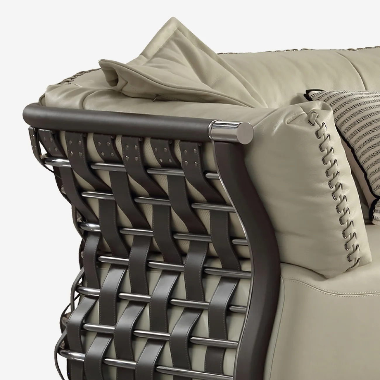 Роскошный диван MIVICA из натуральной кожи DV38595-32