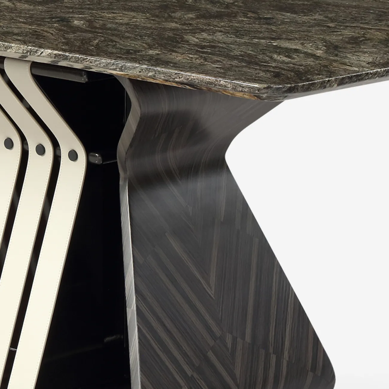 Роскошный обеденный стол MIVICA из мрамора и дерева OS38599-32 Роскошный обеденный стол MIVICA из мрамора и дерева OS38599-32