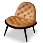 Роскошное кресло MIVICA из кожи и дерева KR38603-32