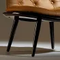 Роскошное кресло MIVICA из кожи и дерева KR38603-32
