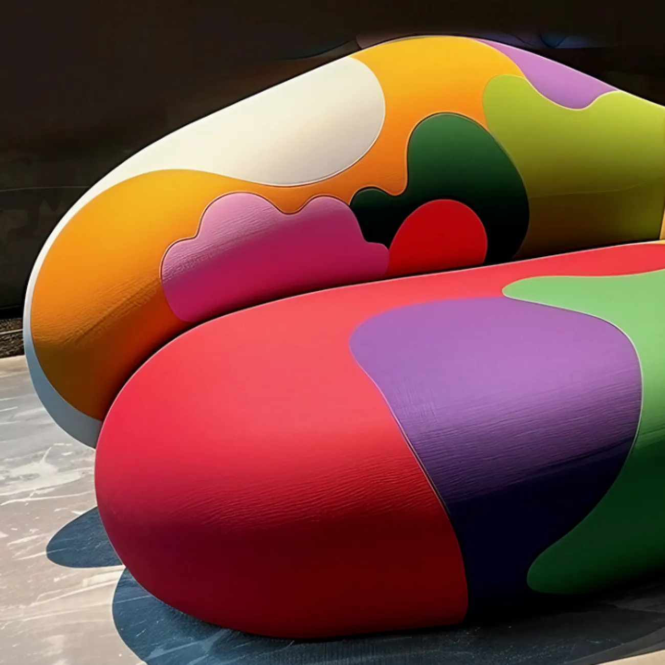 Дизайнерский диван MIVICA из дерева с эксклюзивным принтом DV38605-32 Дизайнерский диван MIVICA из дерева с эксклюзивным принтом DV38605-32