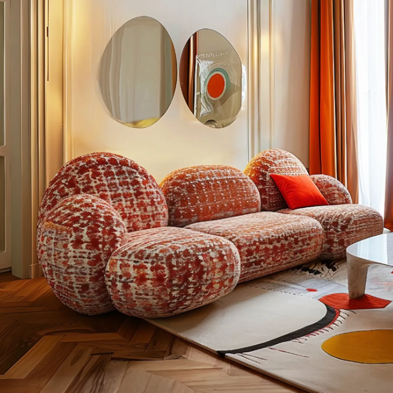 Роскошный диван Love Creation от MIVICA из дерева DV38606-32