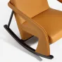 Роскошное кресло-качалка MIVICA  из натуральной кожи KR38608-32