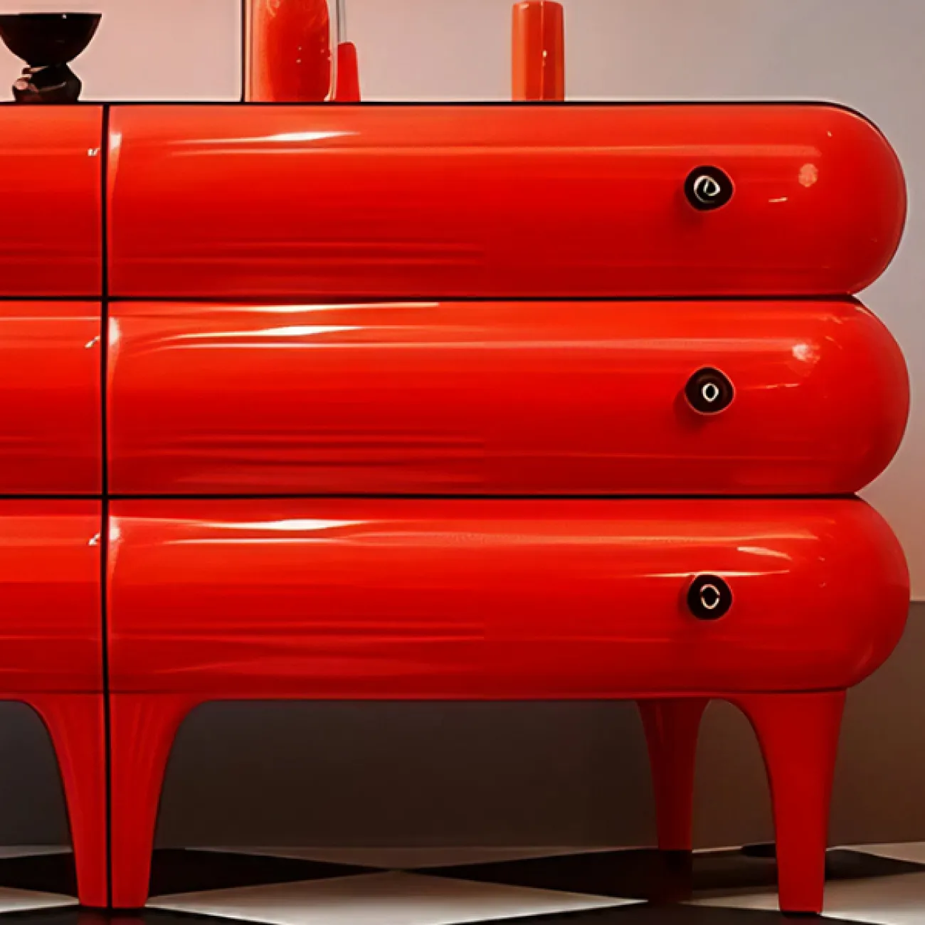 Яркий буфет Love Creation от MIVICA из дерева BF38610-32