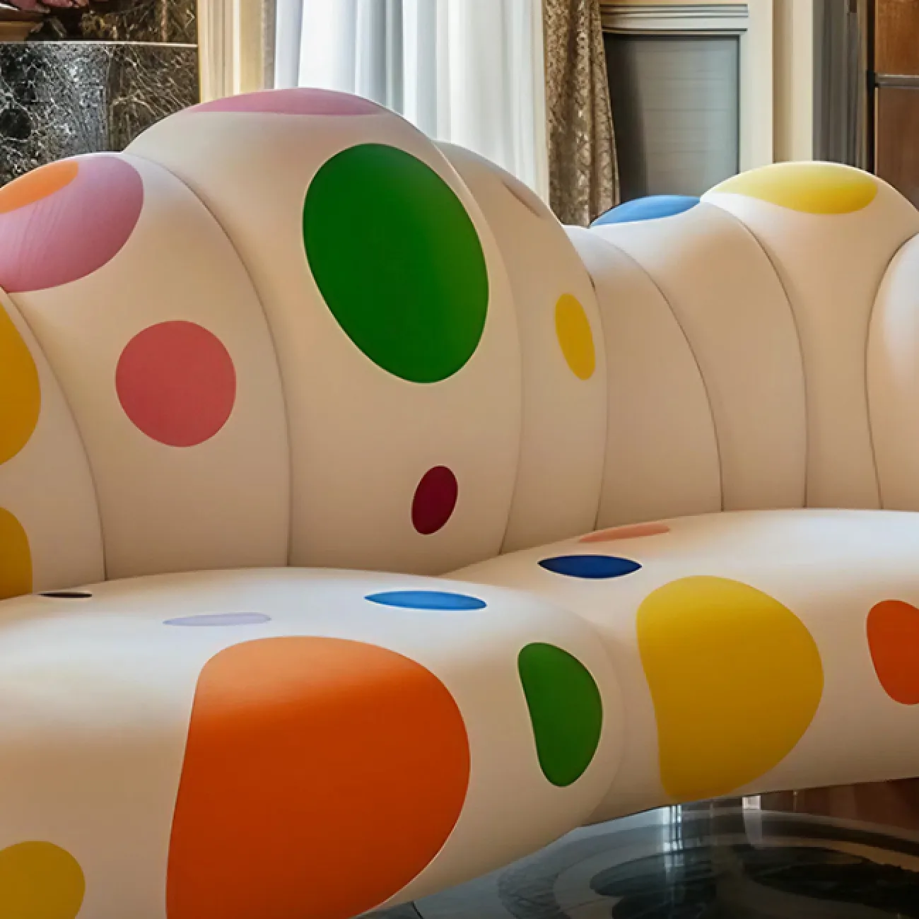 Дизайнерский диван MIVICA из дерева DV38611-32 Дизайнерский диван MIVICA из дерева DV38611-32