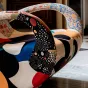 Роскошное кресло-качалка MIVICA уникальной расцветки KR38612-32