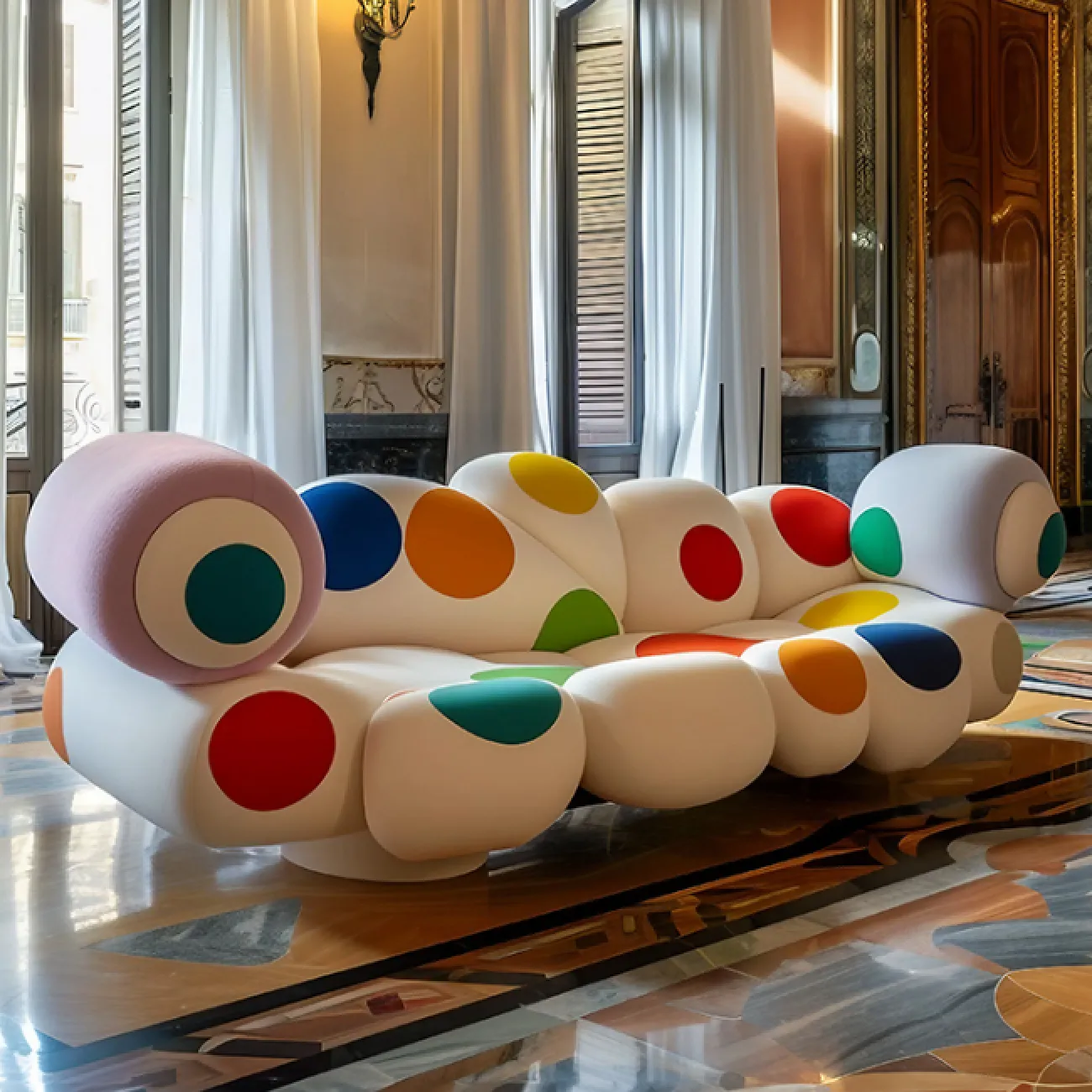 Дизайнерский диван MIVICA из дерева DV38614-32