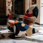 Оригинальное кресло-качалка Memphis Art от MIVICA из дерева KR38618-32