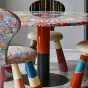 Яркий обеденный стол MIVICA из дерева OS38622-32