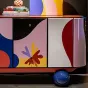 Красочный комод Memphis от MIVICA из дерева KD38625-32