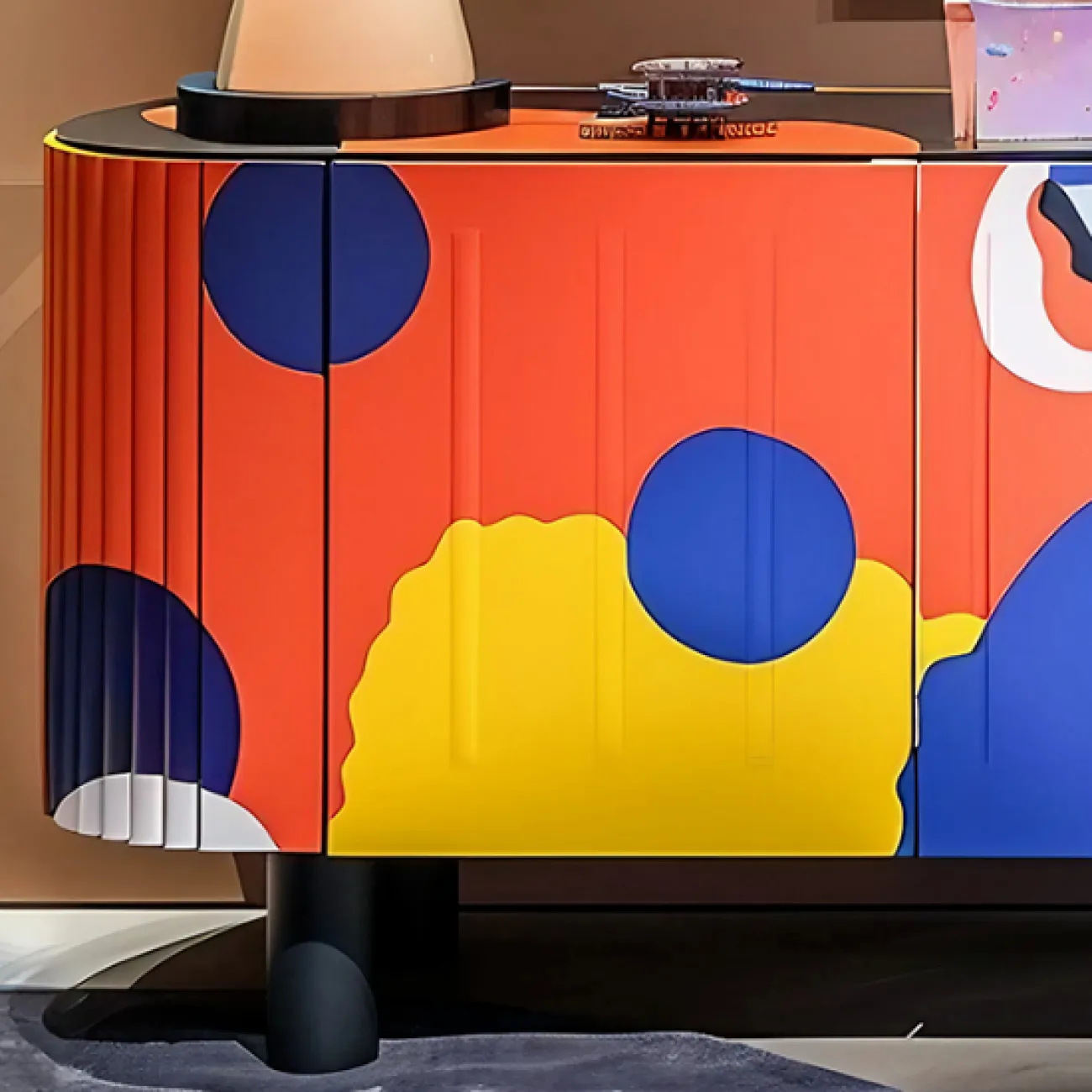 Яркий сервант Memphis от MIVICA из дерева SV38630-32