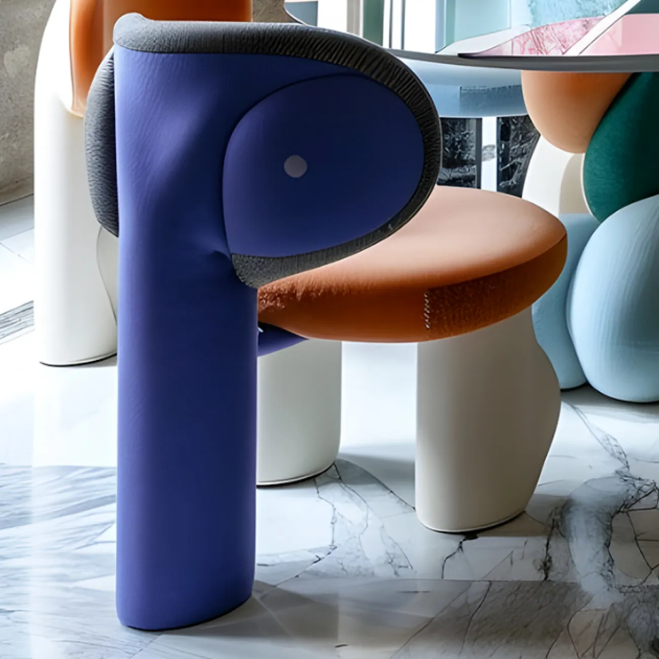 Яркий обеденный стул MIVICA из дерева ST38635-32