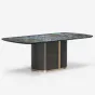 Роскошный обеденный стол MIVICA из дерева и мрамора OS38640-32