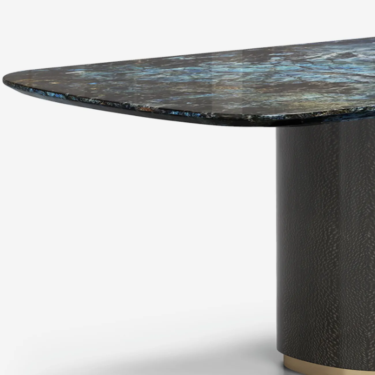 Роскошный обеденный стол MIVICA из дерева и мрамора OS38640-32