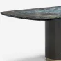 Роскошный обеденный стол MIVICA из дерева и мрамора OS38640-32