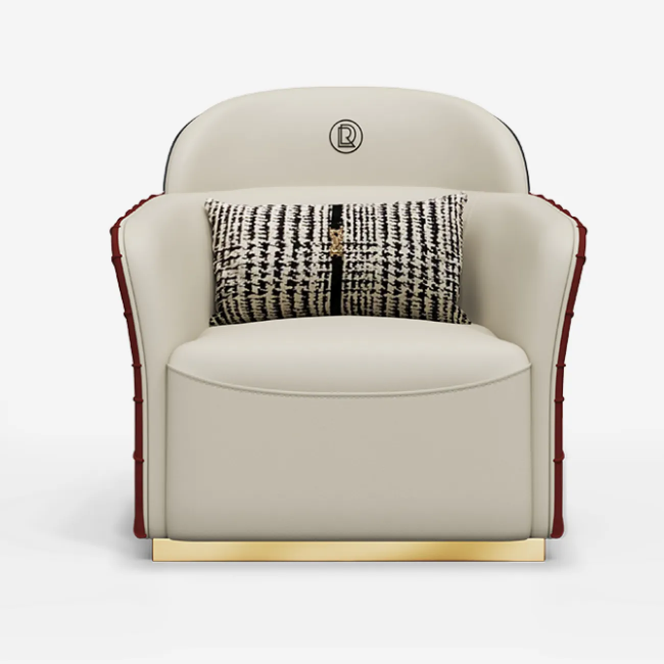  Стильное кресло MIVICA из натуральной кожи и бука KR38645-32