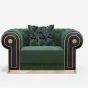 Роскошное кресло MIVICA из натуральной матовой кожи и бука KR38646-32