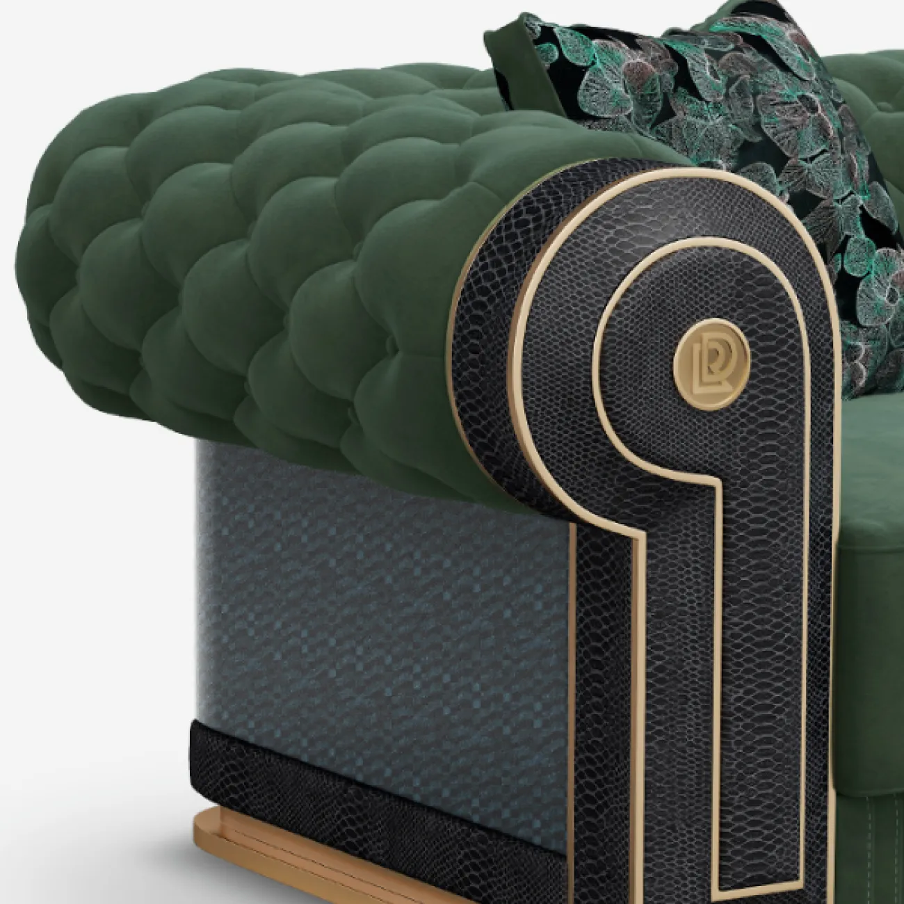 Роскошное кресло MIVICA из натуральной матовой кожи и бука KR38646-32