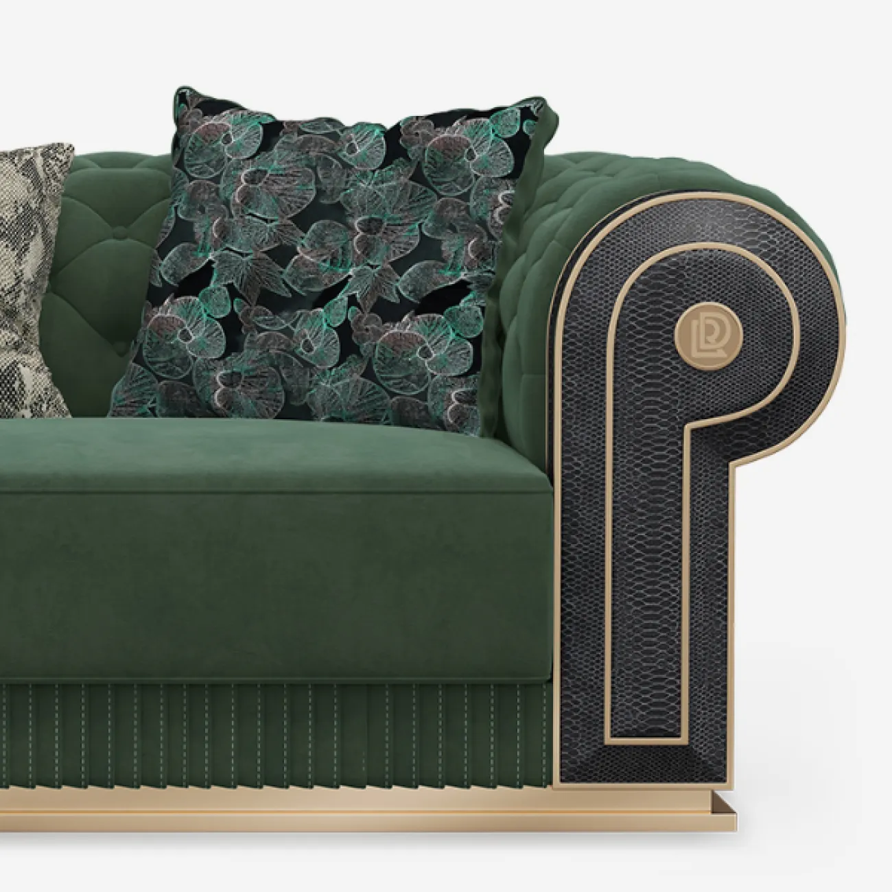 Роскошное кресло MIVICA из натуральной матовой кожи и бука KR38646-32