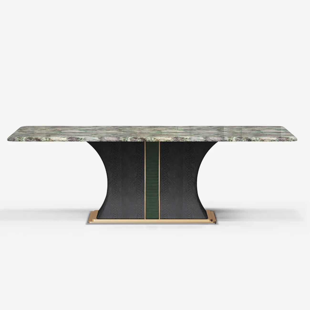 Роскошный обеденный стол MIVICA из дерева и мрамора OS38648-32