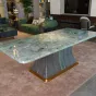 Роскошный обеденный стол MIVICA из дерева и мрамора OS38648-32