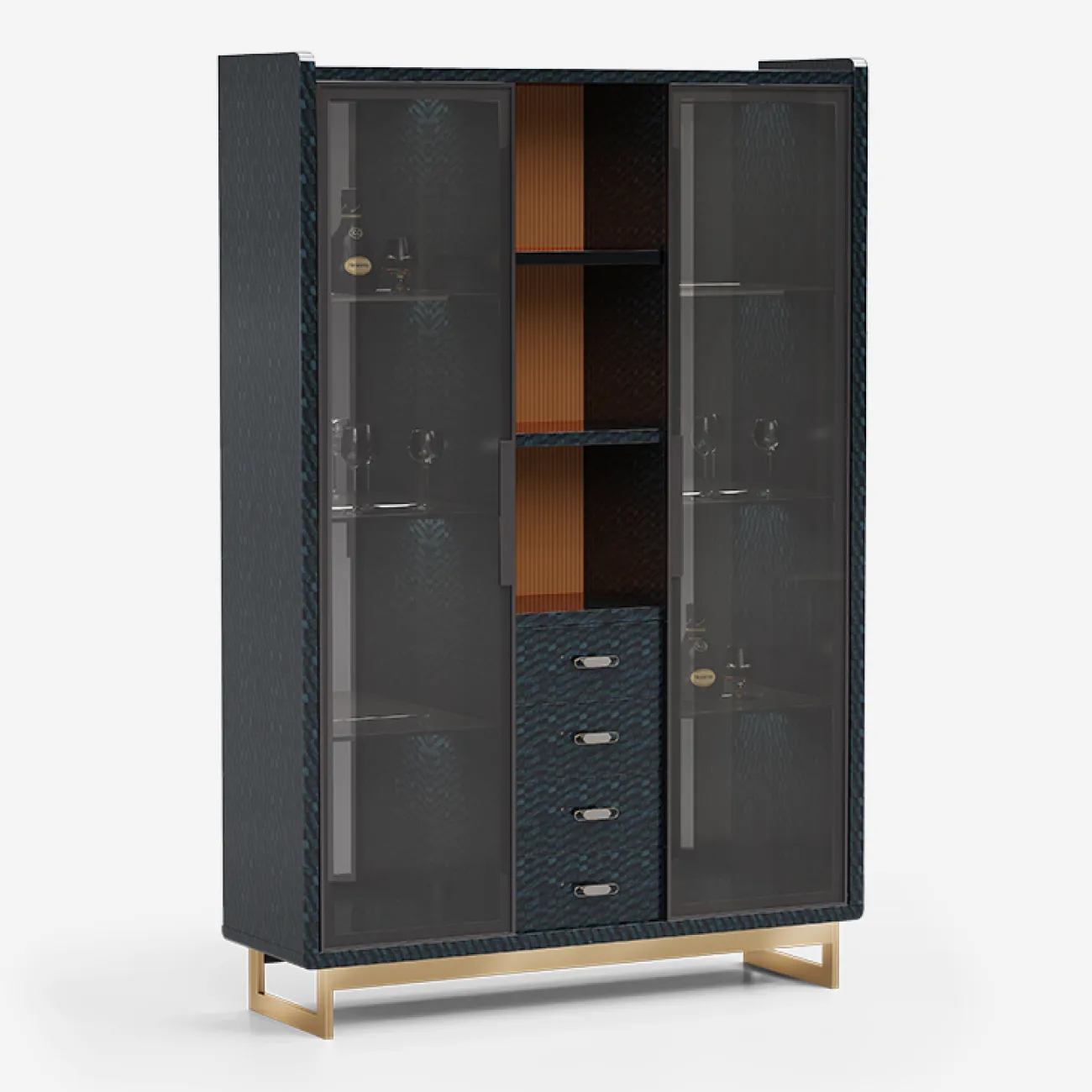 Роскошный винный шкаф MIVICA из бука с закаленным стеклом VS38652-32 Роскошный винный шкаф MIVICA из бука с закаленным стеклом VS38652-32