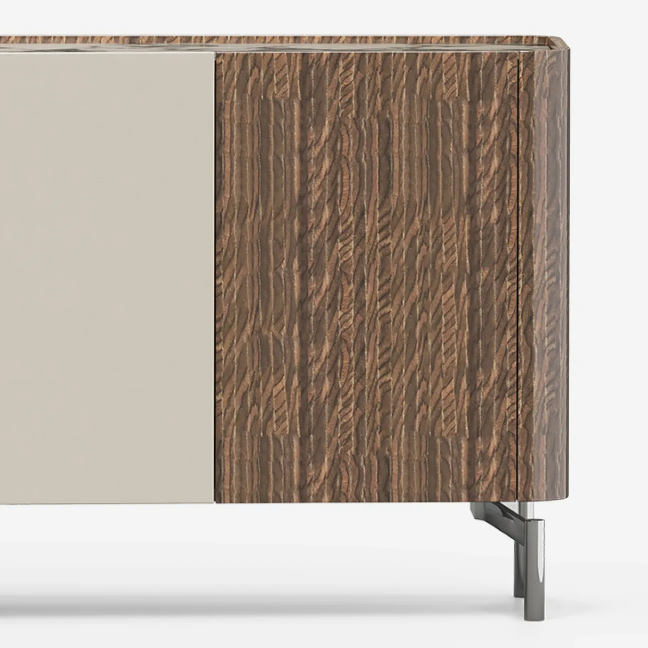 Удобный буфет MIVICA из бука и мрамора BF38655-32