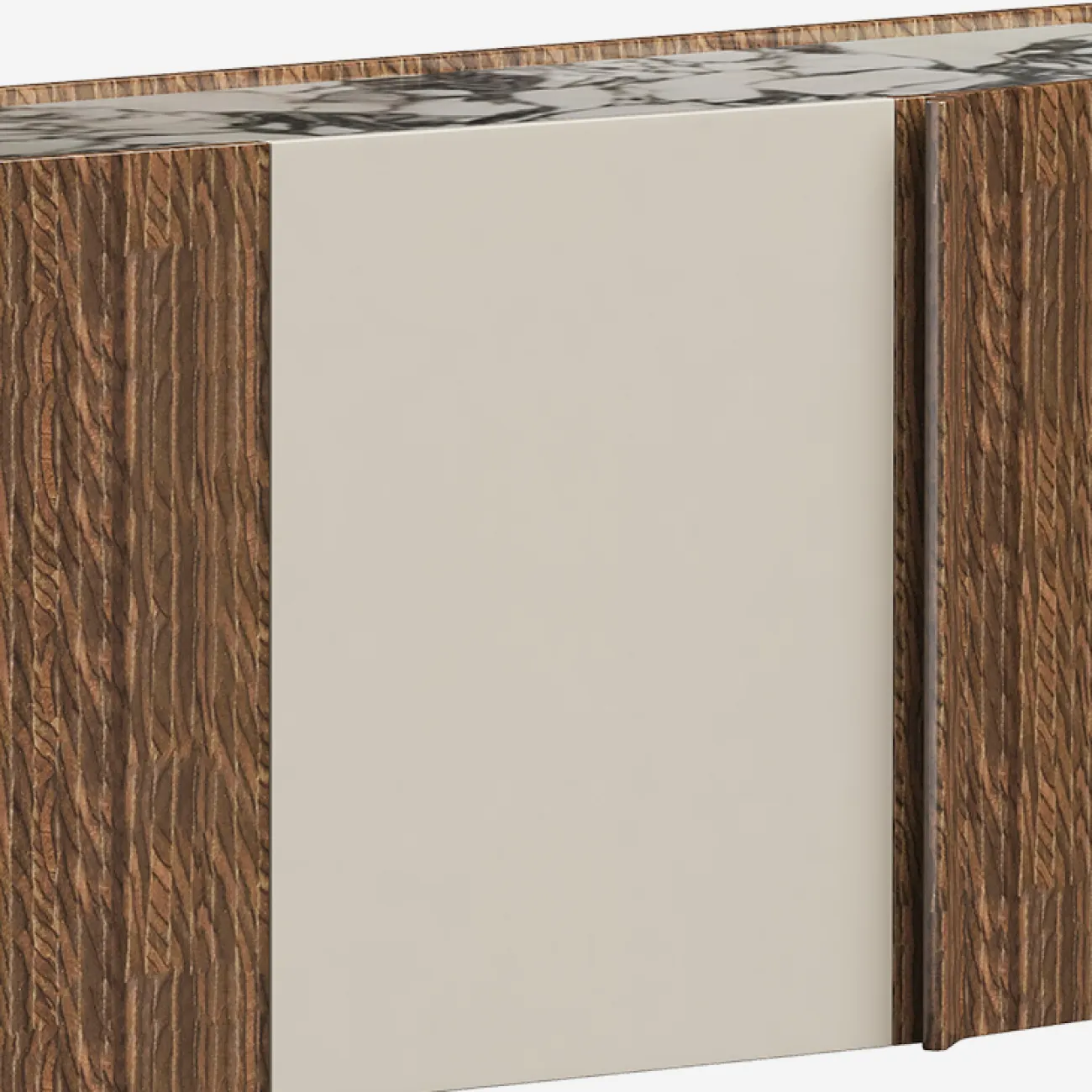 Удобный буфет MIVICA из бука и мрамора BF38655-32