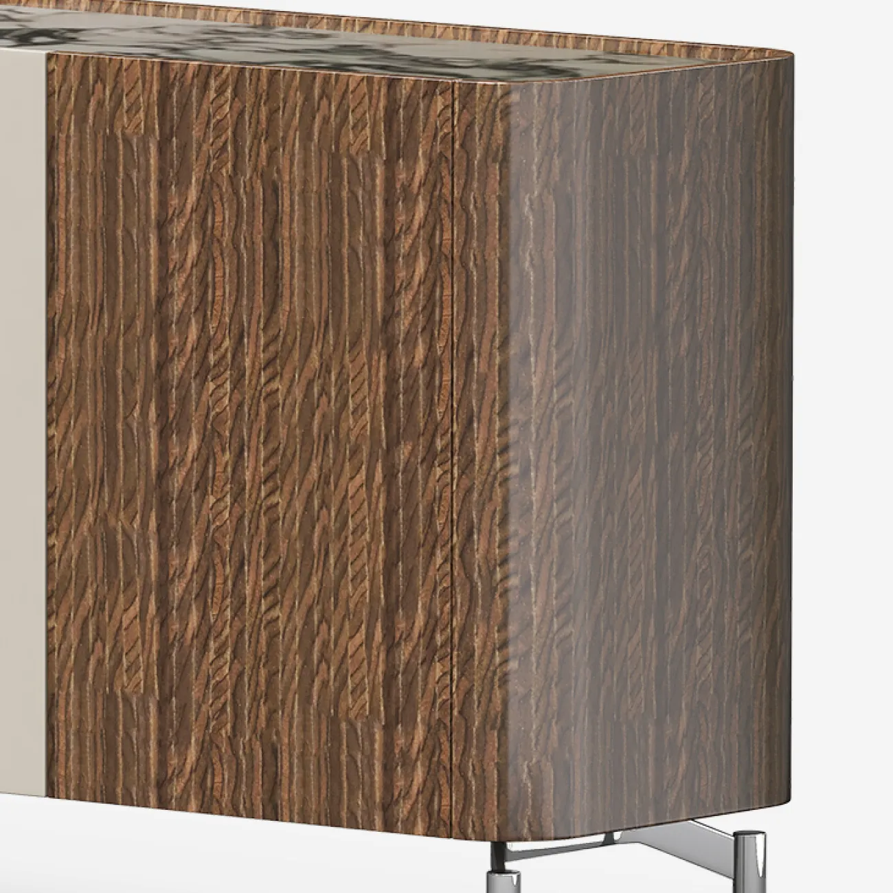 Удобный буфет MIVICA из бука и мрамора BF38655-32