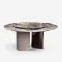 Роскошный поворотный обеденный стол MIVICA с мраморной столешницей OS38657-32