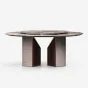 Роскошный поворотный обеденный стол MIVICA с мраморной столешницей OS38657-32