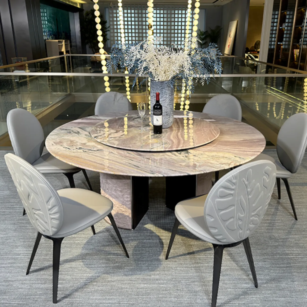 Удобный обеденный стул MIVICA из дерева и кожи ST38658-32